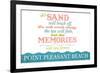 Point Pleasant Beach, New Jersey - Beach Memories Last Forever-Lantern Press-Framed Premium Giclee Print