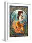 Point Pleasant Beach, New Jersey - Mermaid-Lantern Press-Framed Art Print