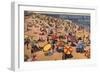 Point Pleasant, New Jersey - South View of Beach-Lantern Press-Framed Art Print