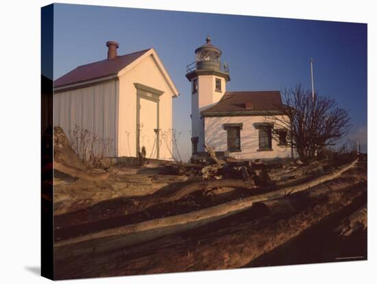 Point Robinson Lighthouse, Vashon Island, Washington State, United States of America, North America-Colin Brynn-Stretched Canvas