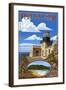 Point Sur Lighthouse - Big Sur Coast, California-Lantern Press-Framed Art Print