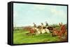 Point to Point Racing-Henry Thomas Alken-Framed Stretched Canvas