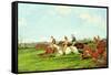 Point to Point Racing-Henry Thomas Alken-Framed Stretched Canvas