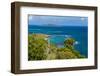 Point Udall with Buck Island in background, St. Croix, US Virgin Islands.-Michael DeFreitas-Framed Photographic Print