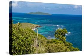 Point Udall with Buck Island in background, St. Croix, US Virgin Islands.-Michael DeFreitas-Stretched Canvas