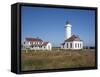 Point Wilson Lighthouse, Port Townsend, Washington, USA-Jamie & Judy Wild-Framed Stretched Canvas