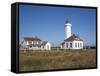 Point Wilson Lighthouse, Port Townsend, Washington, USA-Jamie & Judy Wild-Framed Stretched Canvas