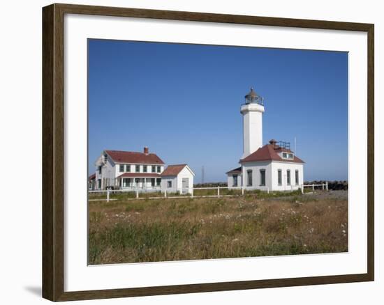 Point Wilson Lighthouse, Port Townsend, Washington, USA-Jamie & Judy Wild-Framed Photographic Print