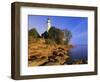 Pointe Aux Barques Lighthouse at Sunrise on Lake Huron, Michigan, USA-Adam Jones-Framed Photographic Print