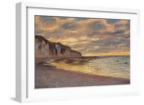 Pointe De L'Ailly at Low Tide, 1882-Claude Monet-Framed Giclee Print