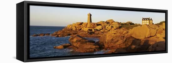 Pointe De Squewel and Mean Ruz Lighthouse-Tuul-Framed Stretched Canvas