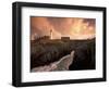 Pointe De St. Mathieu Lighthouse at Dawn, Brittany, France-Walter Bibikow-Framed Photographic Print