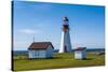 Pointe Riche Lighthouse, Port Au Choix, Newfoundland, Canada, North America-Michael Runkel-Stretched Canvas