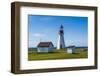 Pointe Riche Lighthouse, Port Au Choix, Newfoundland, Canada, North America-Michael Runkel-Framed Photographic Print