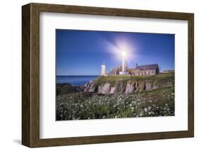 Pointe Saint Mathieu Lighthouse by Night-Philippe Manguin-Framed Photographic Print