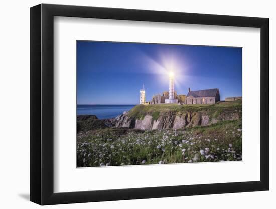 Pointe Saint Mathieu Lighthouse by Night-Philippe Manguin-Framed Photographic Print