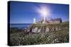 Pointe Saint Mathieu Lighthouse by Night-Philippe Manguin-Stretched Canvas