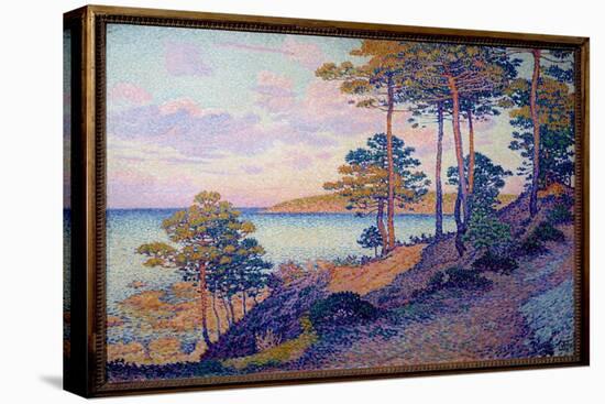 Pointe Saint Pierre at Saint Tropez, 1896 (Oil on Canvas)-Theo Van Rysselberghe-Stretched Canvas