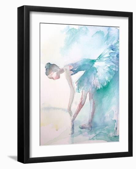 Pointe Shoes-Aimee Del Valle-Framed Art Print