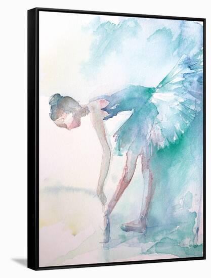 Pointe Shoes-Aimee Del Valle-Framed Stretched Canvas