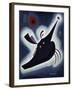 Pointed Black, 1931 (Oil on Board)-Wassily Kandinsky-Framed Giclee Print