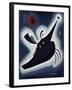 Pointed Black, 1931 (Oil on Board)-Wassily Kandinsky-Framed Giclee Print