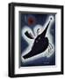 Pointed Black, 1931 (Oil on Board)-Wassily Kandinsky-Framed Premium Giclee Print