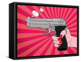 Pointed Gun-Mark Ashkenazi-Framed Stretched Canvas