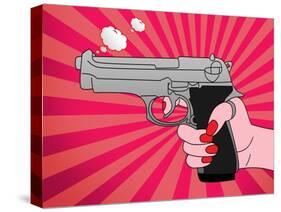 Pointed Gun-Mark Ashkenazi-Stretched Canvas