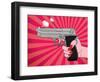 Pointed Gun-Mark Ashkenazi-Framed Giclee Print