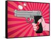 Pointed Gun-Mark Ashkenazi-Framed Stretched Canvas