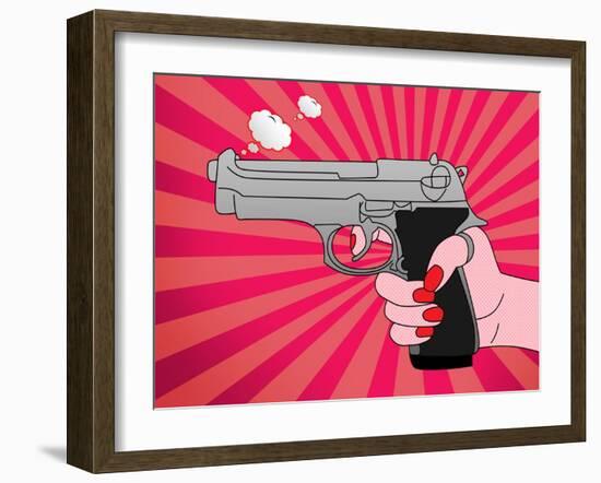 Pointed Gun-Mark Ashkenazi-Framed Giclee Print