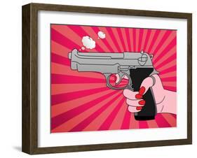 Pointed Gun-Mark Ashkenazi-Framed Giclee Print