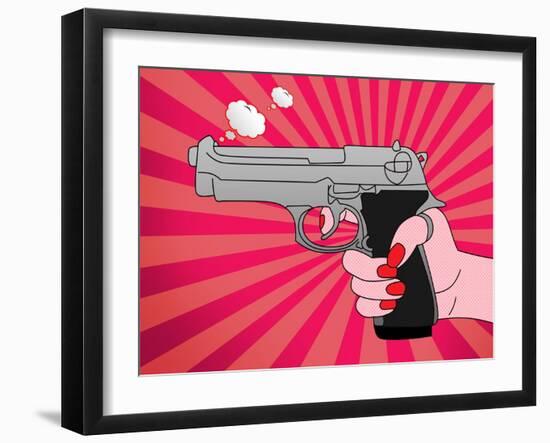 Pointed Gun-Mark Ashkenazi-Framed Giclee Print