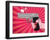 Pointed Gun-Mark Ashkenazi-Framed Giclee Print