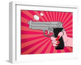 Pointed Gun-Mark Ashkenazi-Framed Giclee Print