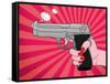 Pointed Gun-Mark Ashkenazi-Framed Stretched Canvas