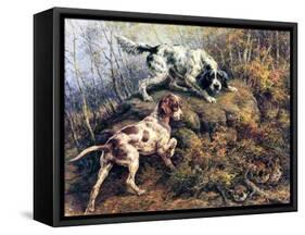 Pointer, Setter and Grouse-Edmund Henry Osthaus-Framed Stretched Canvas