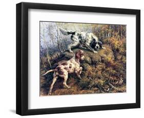 Pointer, Setter and Grouse-Edmund Henry Osthaus-Framed Giclee Print