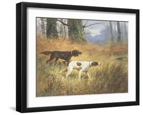 Pointers in a Landscape-Eugene Petit-Framed Giclee Print