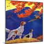 "Pointing to the Pheasant,"November 1, 1937-Paul Bransom-Mounted Giclee Print