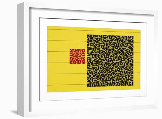 Poise on Yellow Field-Alex Dunn-Framed Giclee Print