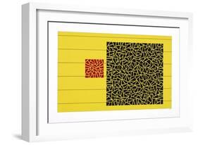 Poise on Yellow Field-Alex Dunn-Framed Giclee Print