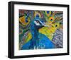 Poised Peacock #1-null-Framed Art Print