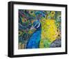 Poised Peacock #2-null-Framed Art Print