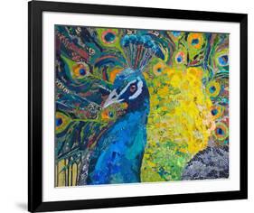 Poised Peacock #2-null-Framed Art Print