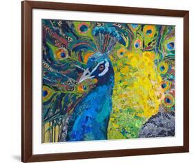 Poised Peacock #2-null-Framed Art Print