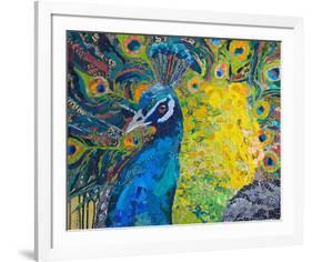 Poised Peacock #2-null-Framed Art Print