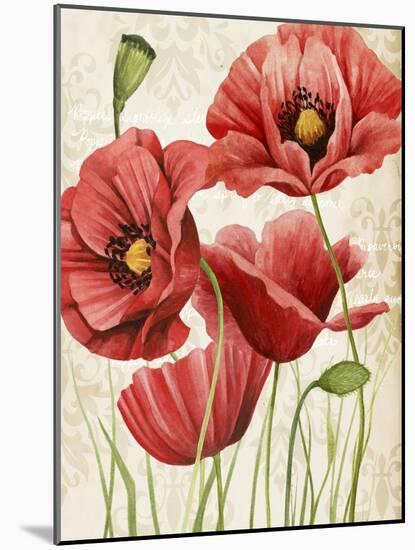 Poised Poppy I-Grace Popp-Mounted Art Print