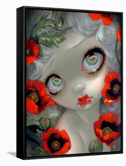 Poisonous Beauties III: Opium Poppy-Jasmine Becket-Griffith-Framed Stretched Canvas